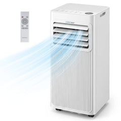 9000 BTU Portable Air Conditioner with Sleep Mode and 24H Timer-White