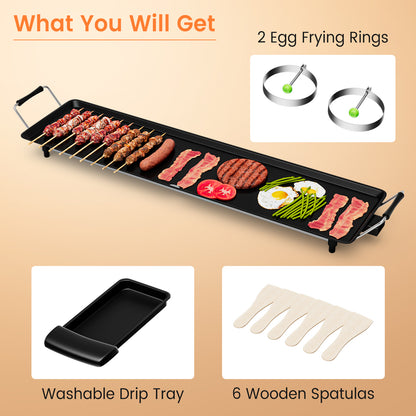 XXL 90 x 23cm Electric Barbecue Teppanyaki Table Griddle