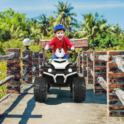 12v Electric Kids Ride On ATV / Quad Bike-White