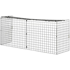 HOMCOM Extendable Fire Guard Screen, Freestanding Fire Screen Spark Guard, Folding Fireplace Cover, Wire Mesh, Child & Pet Safety Barrier for Fireplaces, 81.5-160cm, Black