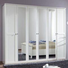 CONWAY 6 Door Wardrobe White 270cm