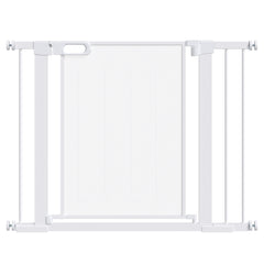 PawHut Pet Safety Gate, for Doorways, Staircases, Hallways, with Extensions Kit, 75-103cm - White
