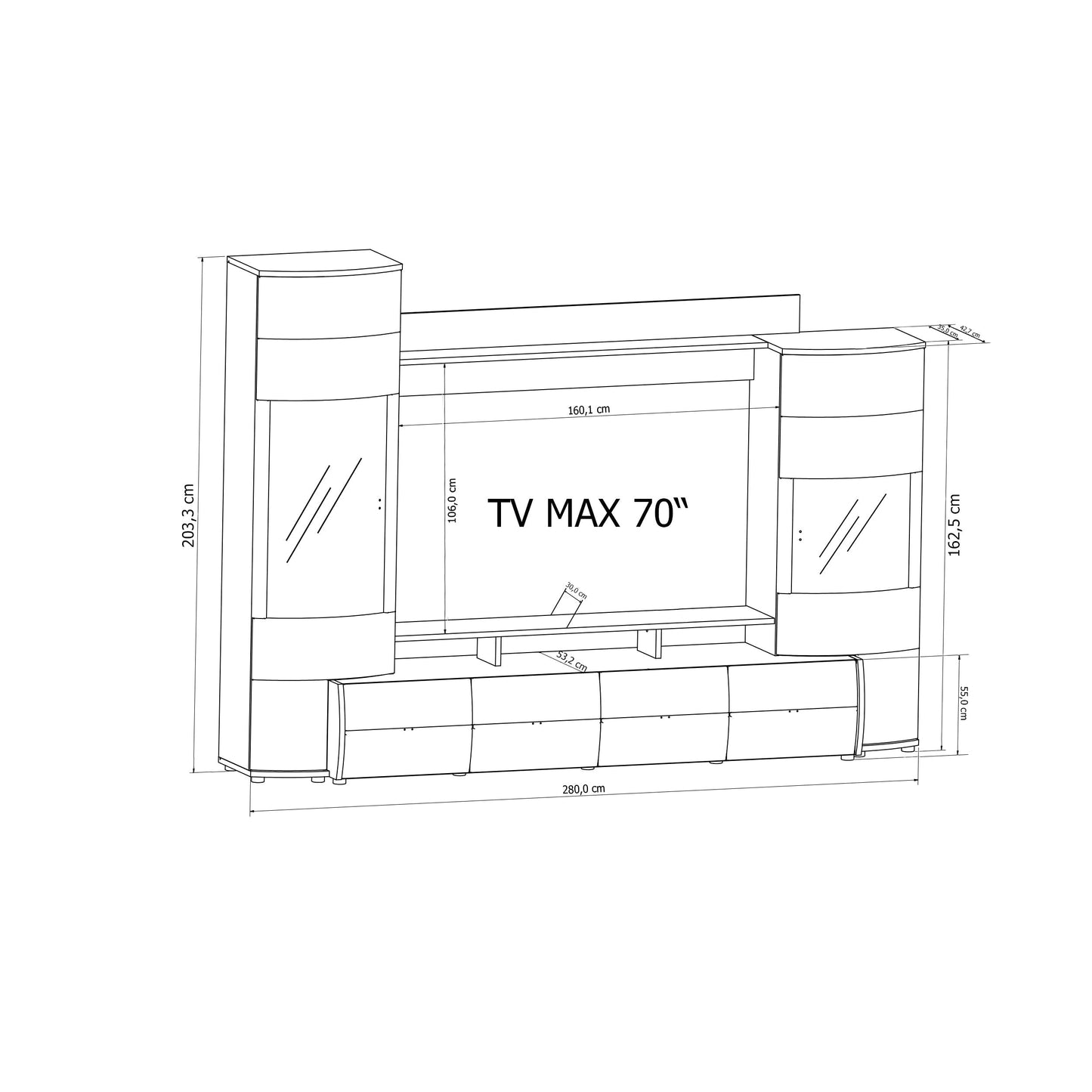 Gate 01 Wall Entertaintment Unit