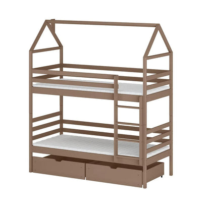 Wooden Bunk Bed Alex With Storage