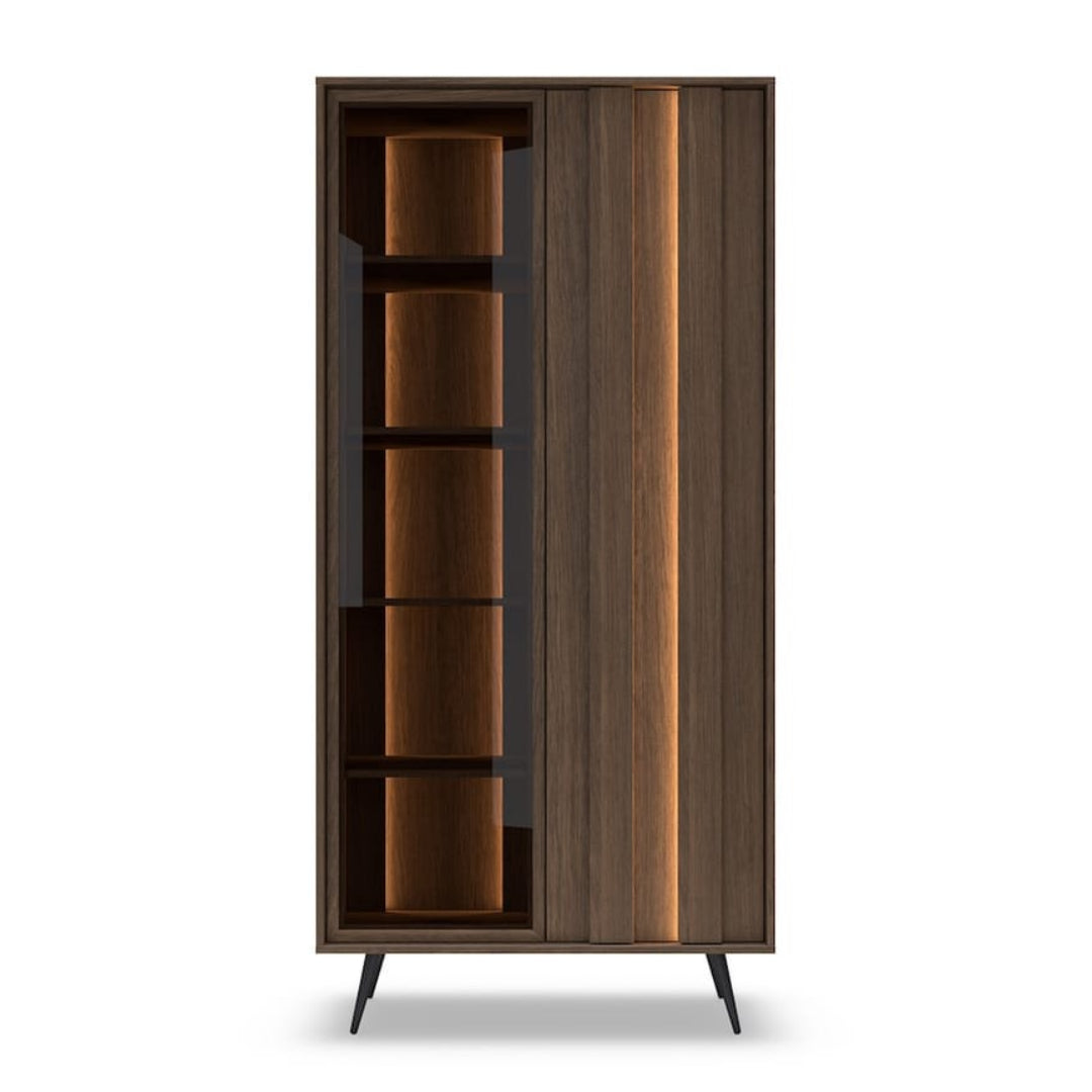 Amaro Tall Display Cabinet 94cm