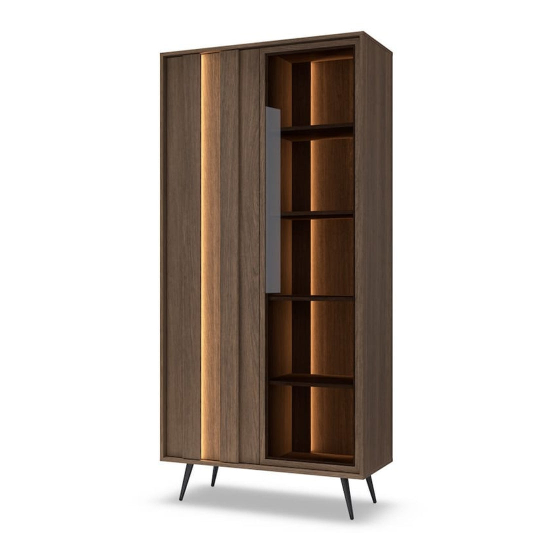 Amaro Tall Display Cabinet 94cm