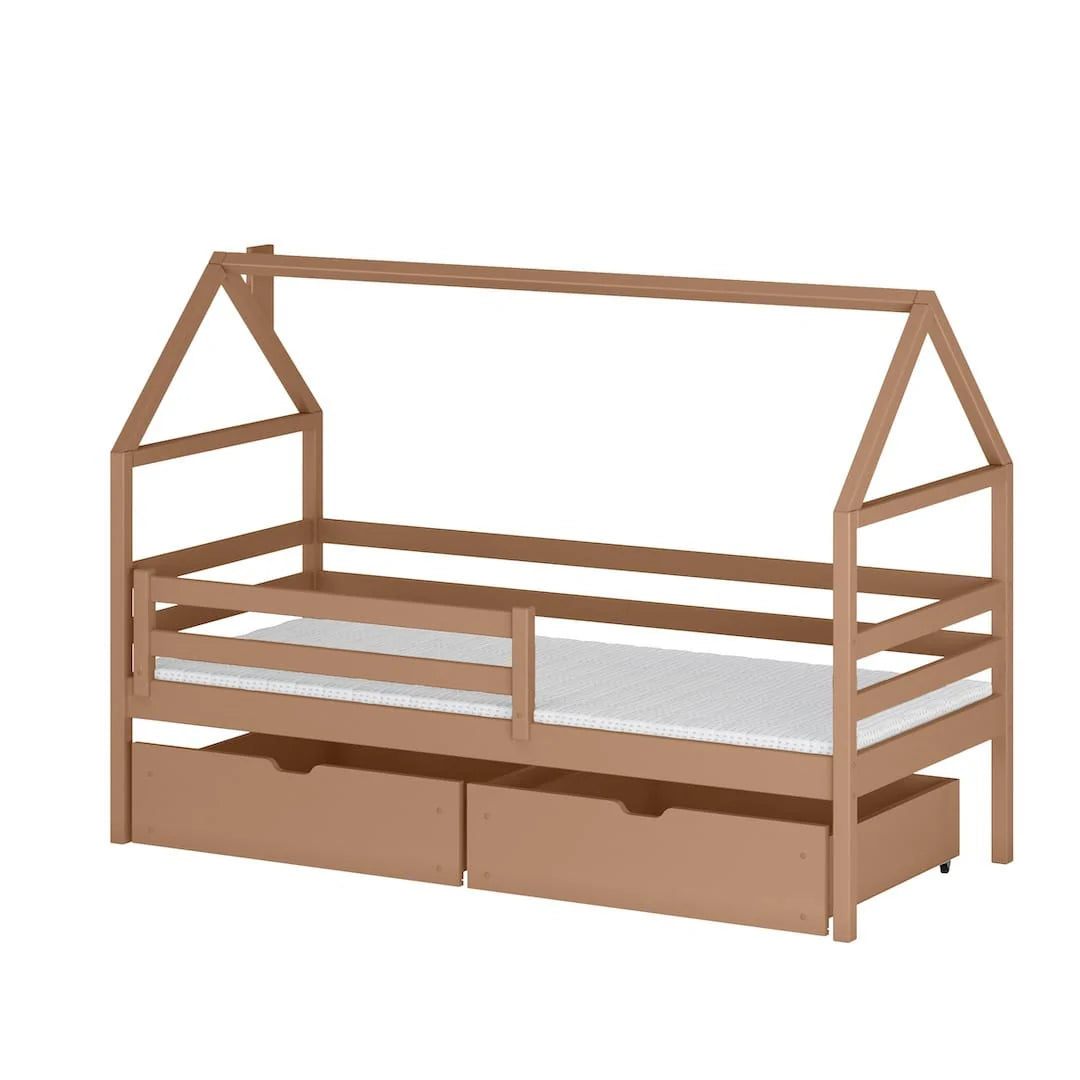 Wooden Single Bed Aaron With Storage