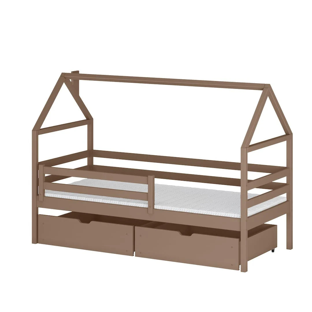 Wooden Single Bed Aaron With Storage