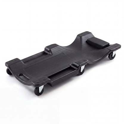 91 CM Low Profile Rolling Garage Creeper with Padded Headrest-Black