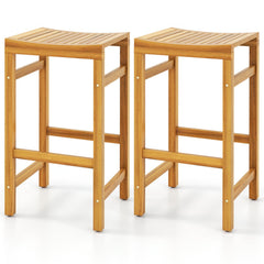76cm Height Bar Chair with Saddle Shaped Seat and Sturdy Footrest