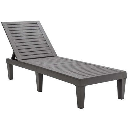 Adjustable Recliner Lounger Beach-Grey
