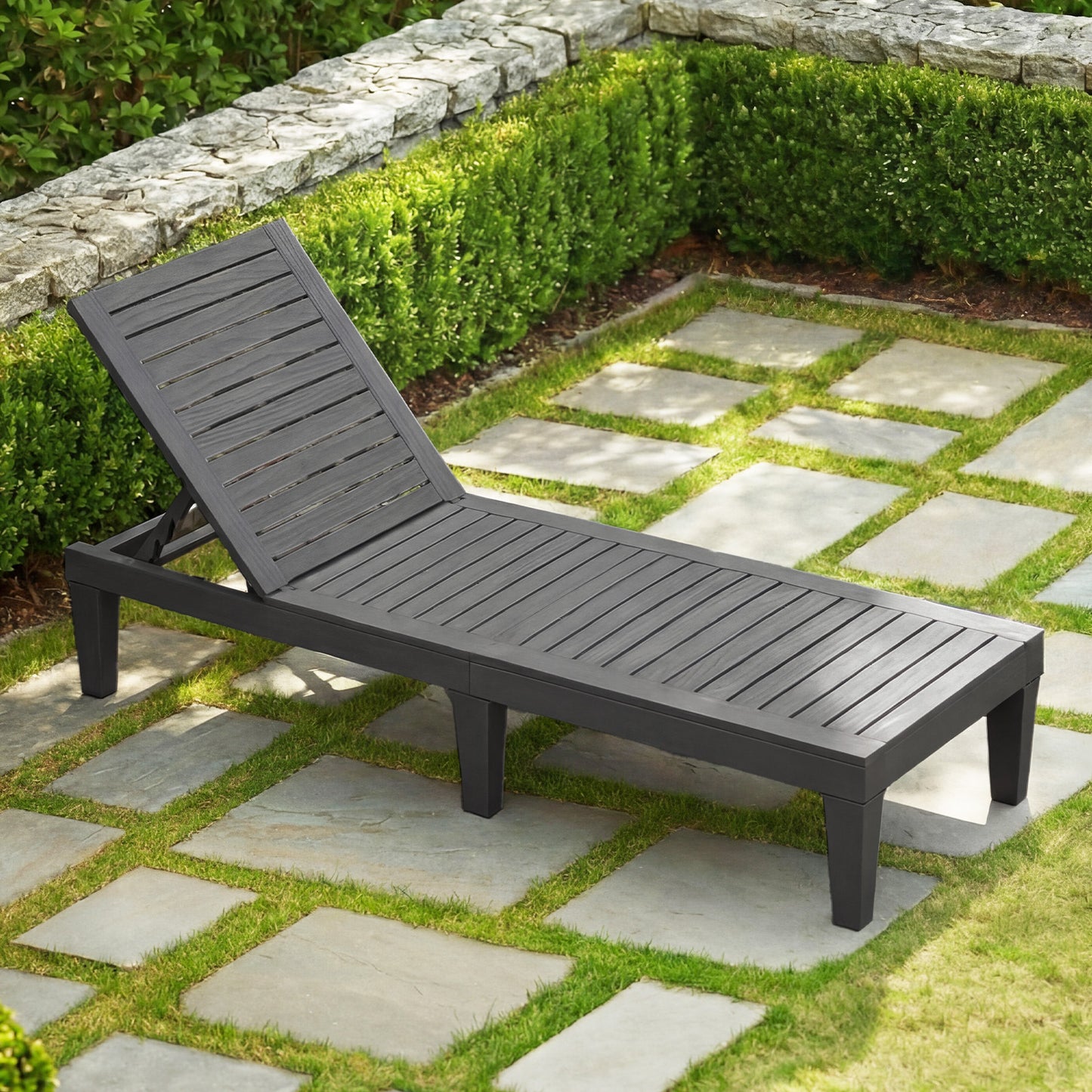 Adjustable Recliner Lounger Beach-Grey