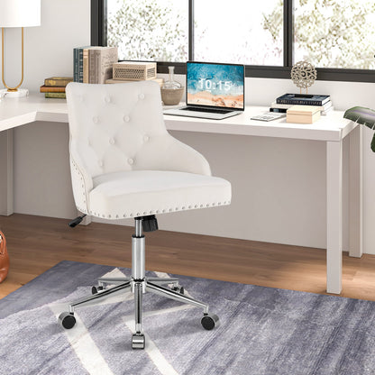 Adjustable 360° Swivel Accent Armchair-Beige