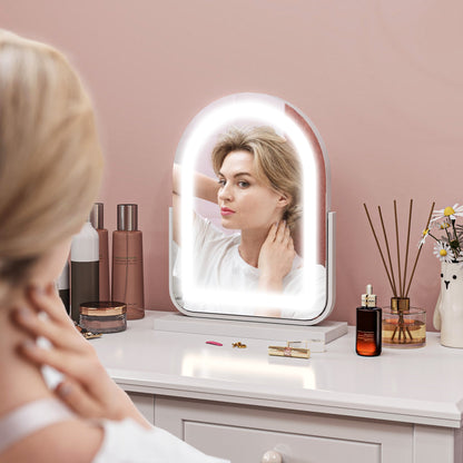 HOMCOM 33 x 44.5cm LED Vanity Mirror - White