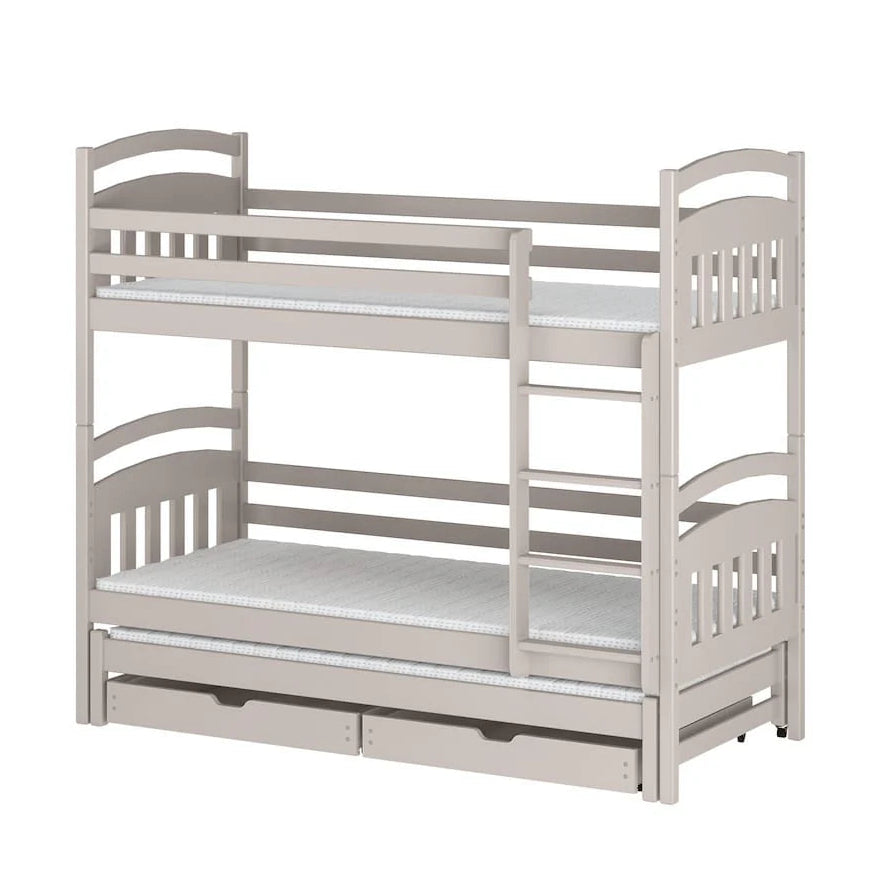 Bunk bed with a white background