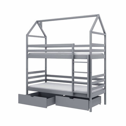 Wooden Bunk Bed Alex With Storage