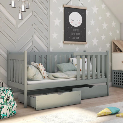 Wooden Single Bed Alicia With Storage