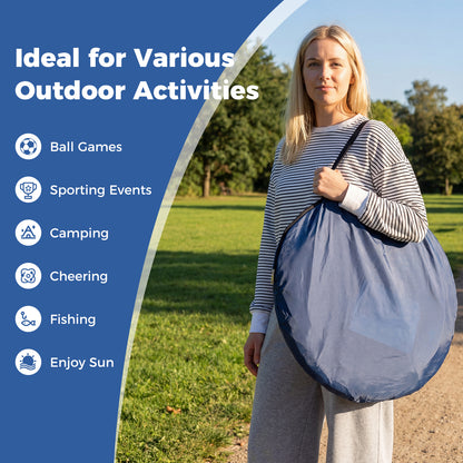All-Weather Clear PVC Bubble Tent with Sealed Floor-Blue