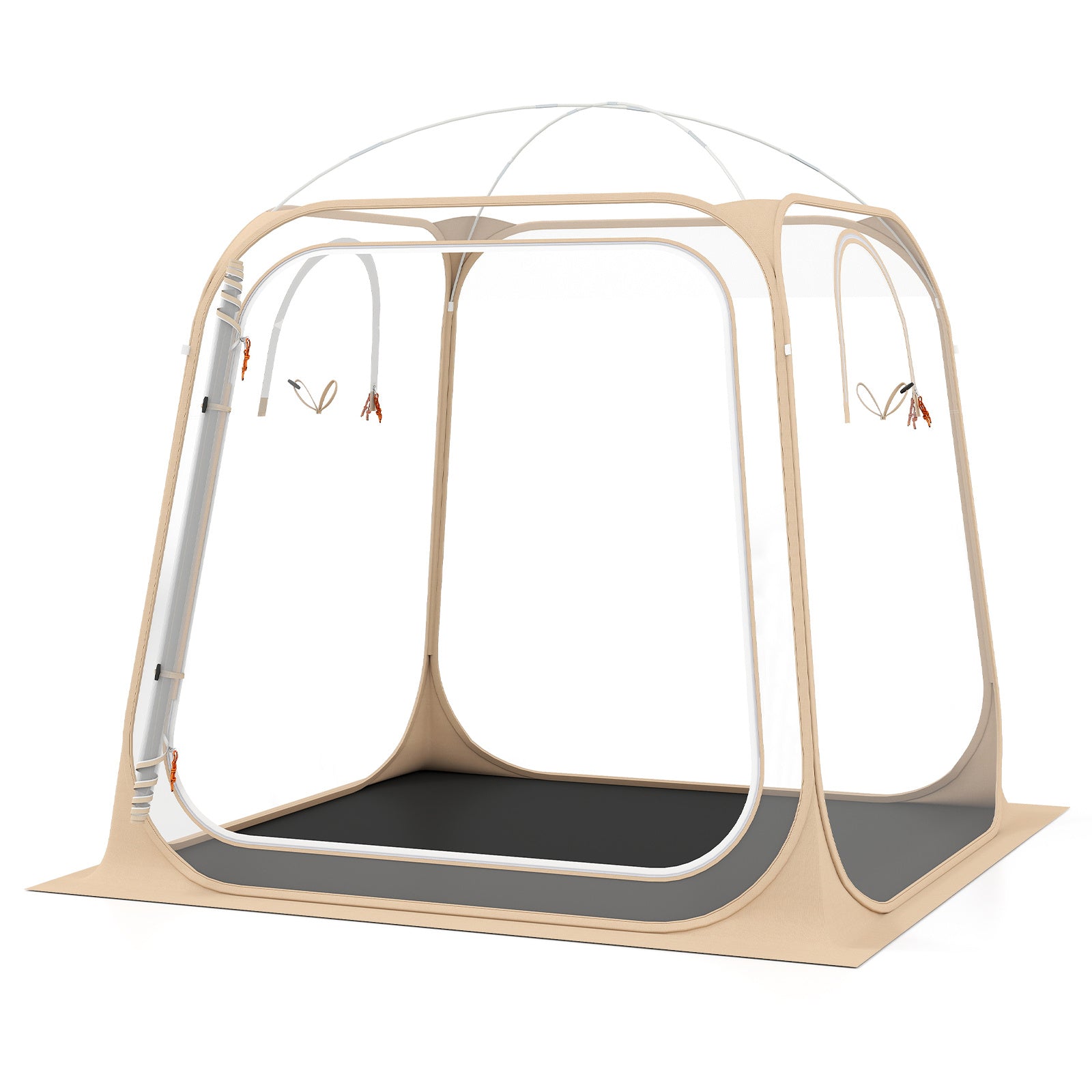 All Weather Pod Sports Tent for 2-4 People 215 x 215  cm Easy Setup Clear Bubble Tent