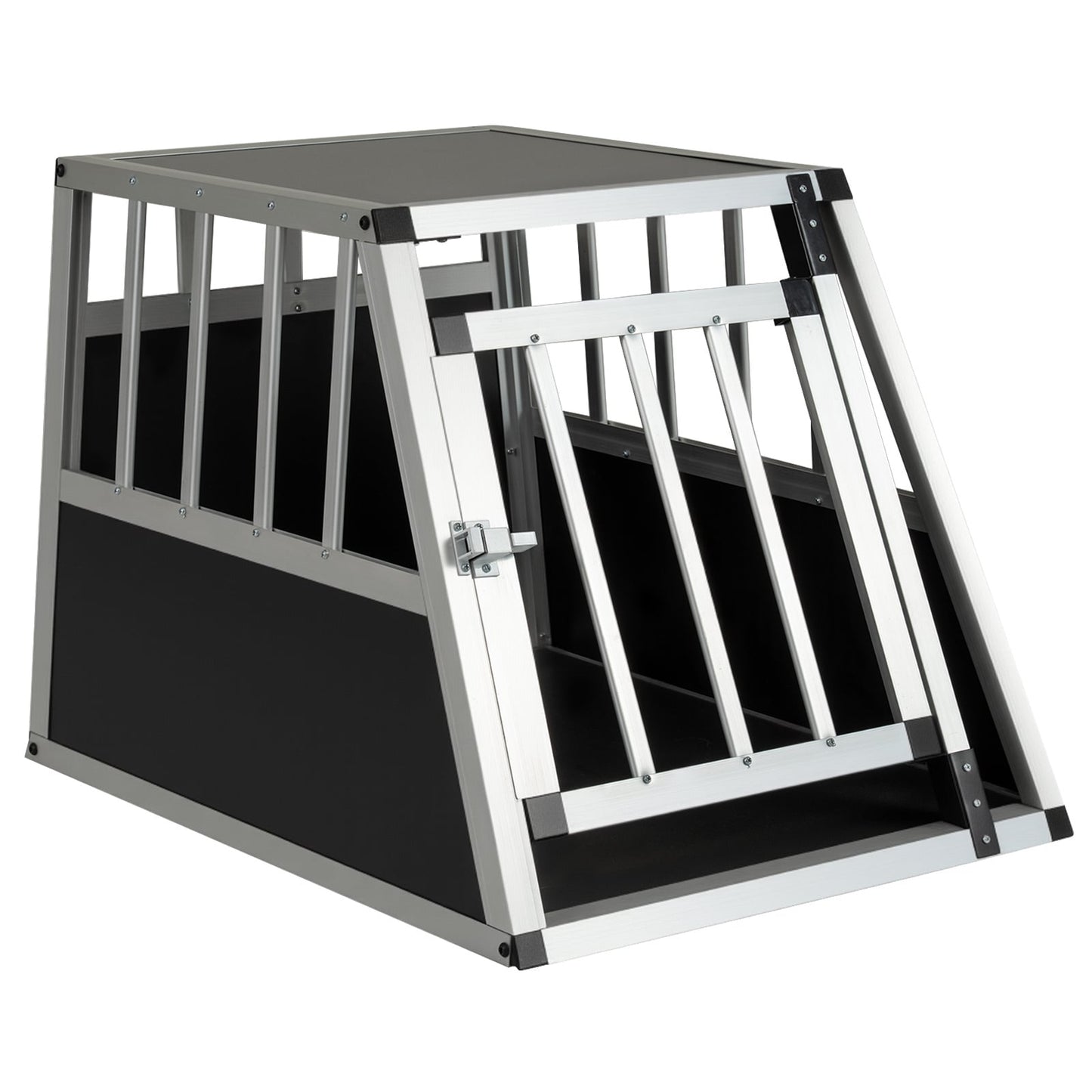 Aluminum Dog Transport Box with Lockable Door Divider for Small Puppy