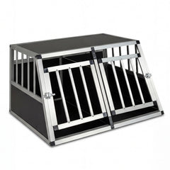 Aluminum Dog Transport Box with Lockable Door