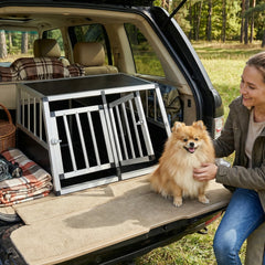 Aluminum Dog Transport Box with Lockable Door