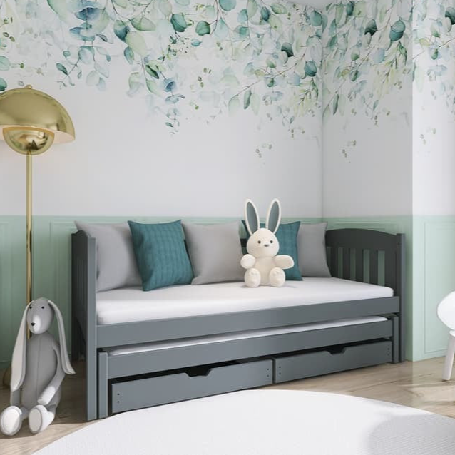 Amelka Double Bed with Trundle