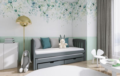 Amelka Double Bed with Trundle