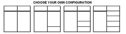 Blank layout grid with text 'Choose Your Own Configuration' at the top