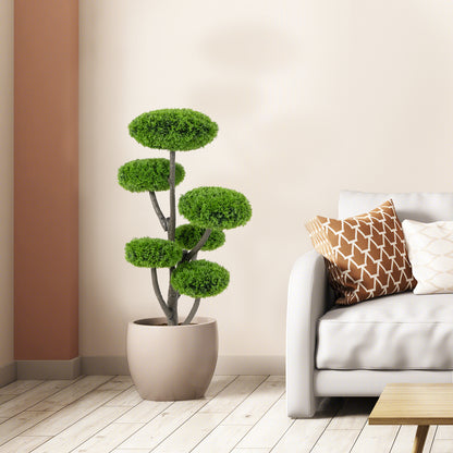 Artificial Cypress Topiary Ball Tree Fake Shrub Plant Cedar Tree