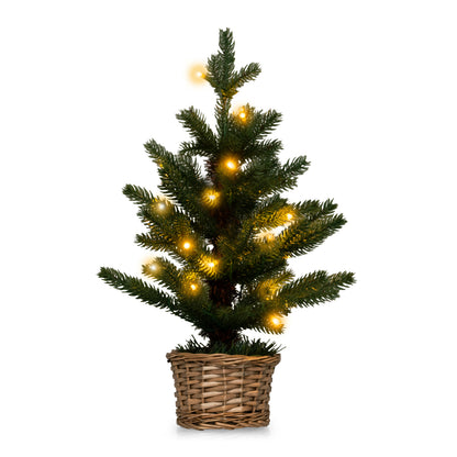 Pre-lit Artificial Mini Christmas Tree with 96 Branch Tips