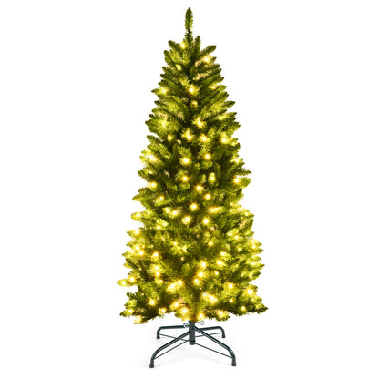 Artificial Pencil Christmas Tree with 250 Warm White UL-listed Lights-5FT