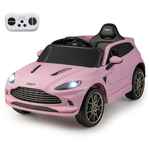 Aston Matin Licensed Kids Ride on Vehicle with Horn Music and LED Lights-Pink