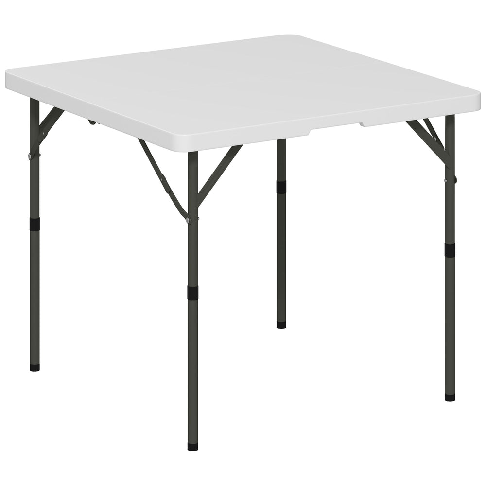 Outsunny 34/74cm Folding Camping Table, with Handle - White