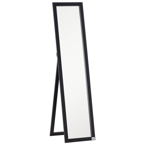 HOMCOM Full Length Mirror for Bedroom, Free Standing Dressing Mirror, Wall Mirror for Living Room, 37 x 154 cm, Black