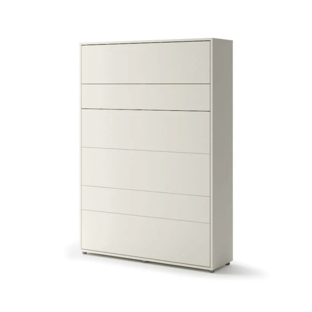 BC-01 Vertical Wall Bed Concept 140cm With Storage Cabinets and LED