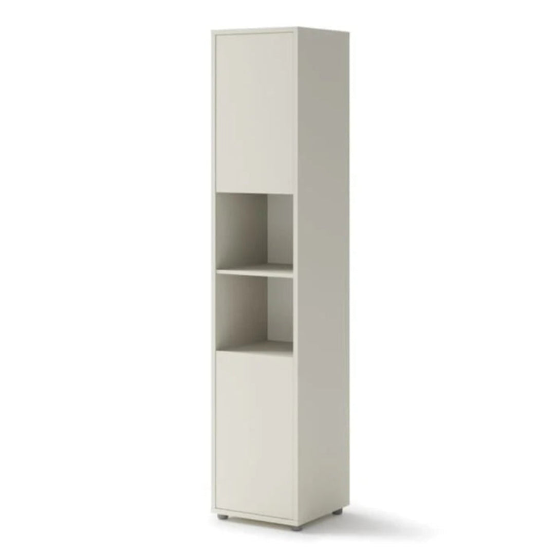 BC-01 Vertical Wall Bed Concept 140cm With Storage Cabinets and LED