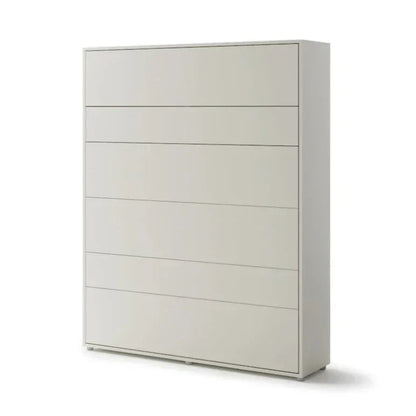 White dresser with multiple drawers on a white background