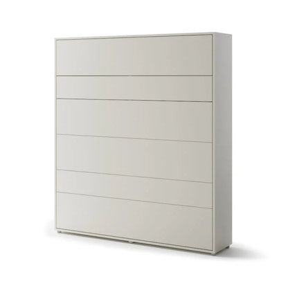 White dresser with multiple drawers on a white background