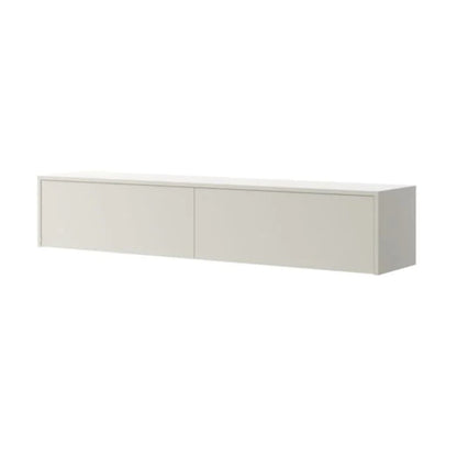 White wall-mounted cabinet on a white background