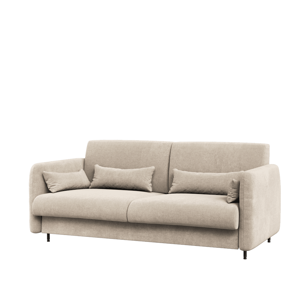 BC-18 Upholstered Sofa For BC-01 Vertical Wall Bed Concept 140cm [Beige] - Front Image 2