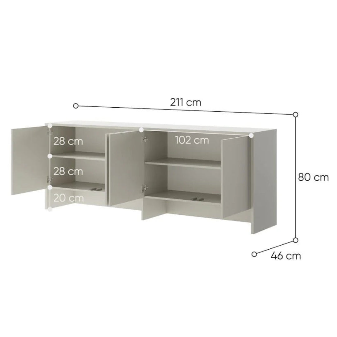 BC-10 Over Bed Unit for Horizontal Wall Bed Concept 120cm