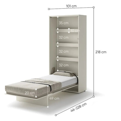 BC-03 Vertical Wall Bed Concept 90cm