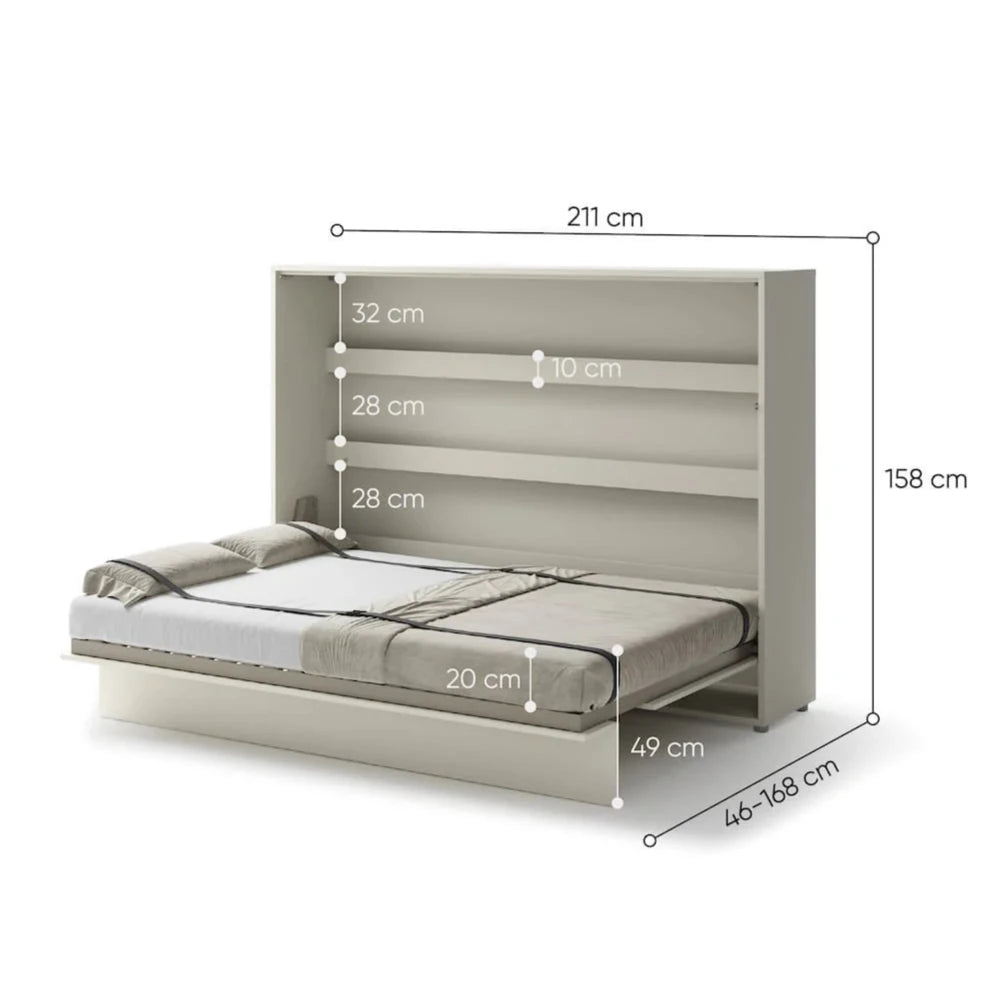 BC-04 Horizontal Wall Bed Concept 140cm