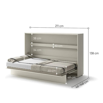 BC-05 Horizontal Wall Bed Concept 120cm