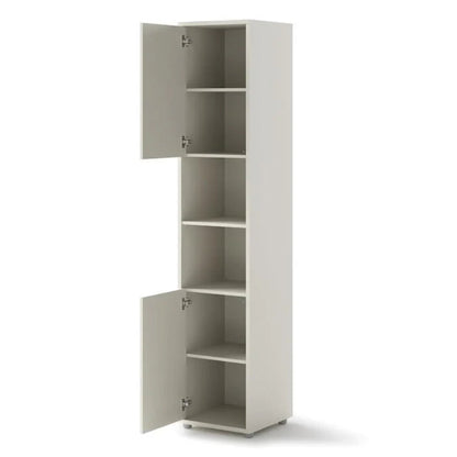 BC-01 Vertical Wall Bed Concept 140cm With Storage Cabinets and LED
