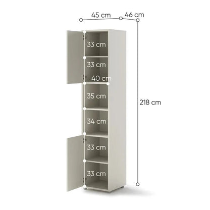 BC-08 Tall Storage Cabinet for Vertical Wall Bed Concept