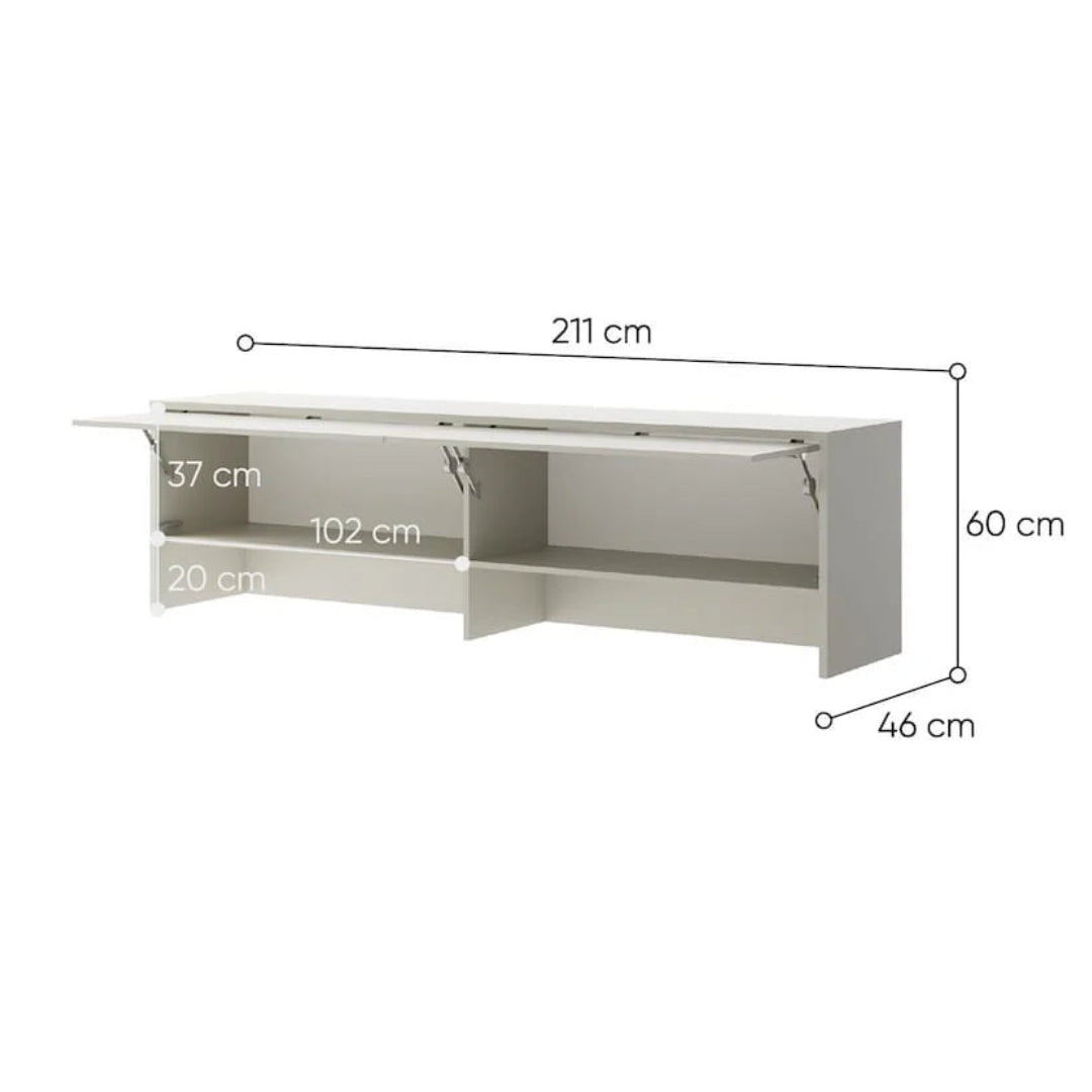 BC-09 Over Bed Unit for Horizontal Wall Bed Concept 140cm