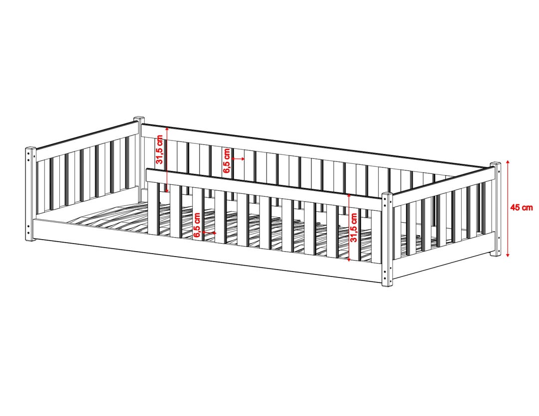 Wooden Single Bed Bella