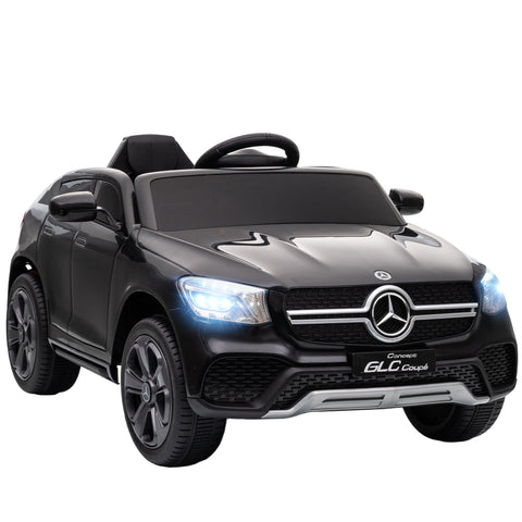 AIYAPLAY Mercedes-Benz GLC Licensed Kids Ride on Car with Remote Control, Soft Start, MP3, LED Headlights, Black